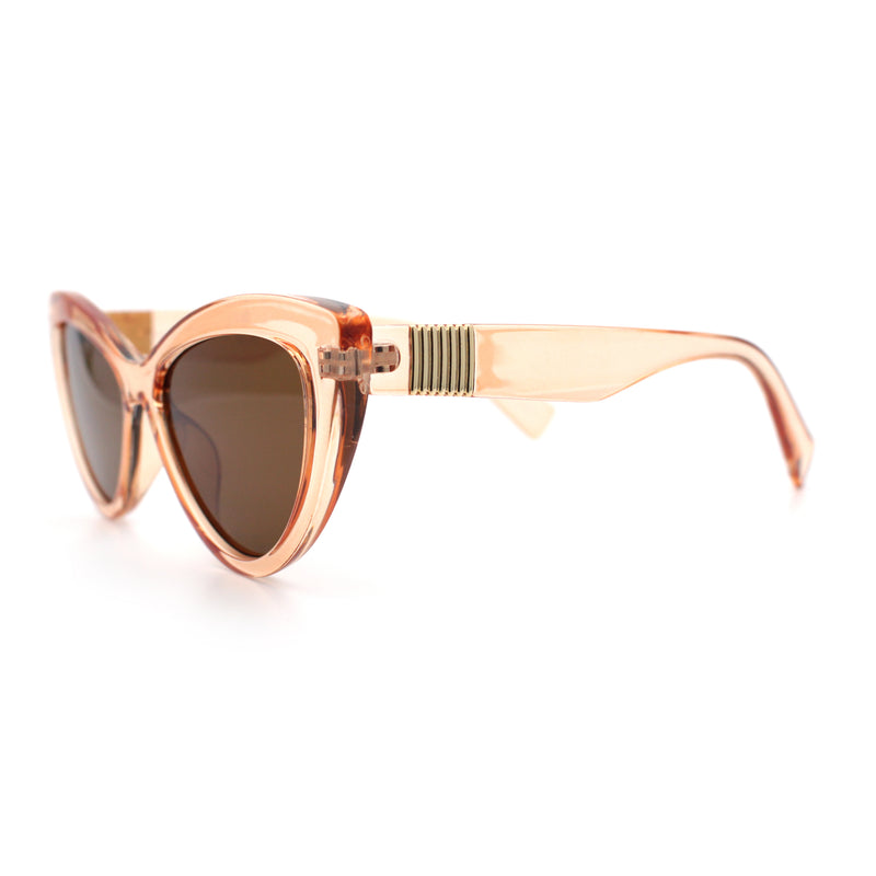Womens Luxury Fashion Thick Plastic Oversized Cat Eye Sunglasses