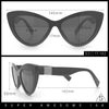 Womens Luxury Fashion Thick Plastic Oversized Cat Eye Sunglasses