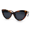 Womens Luxury Fashion Thick Plastic Oversized Cat Eye Sunglasses