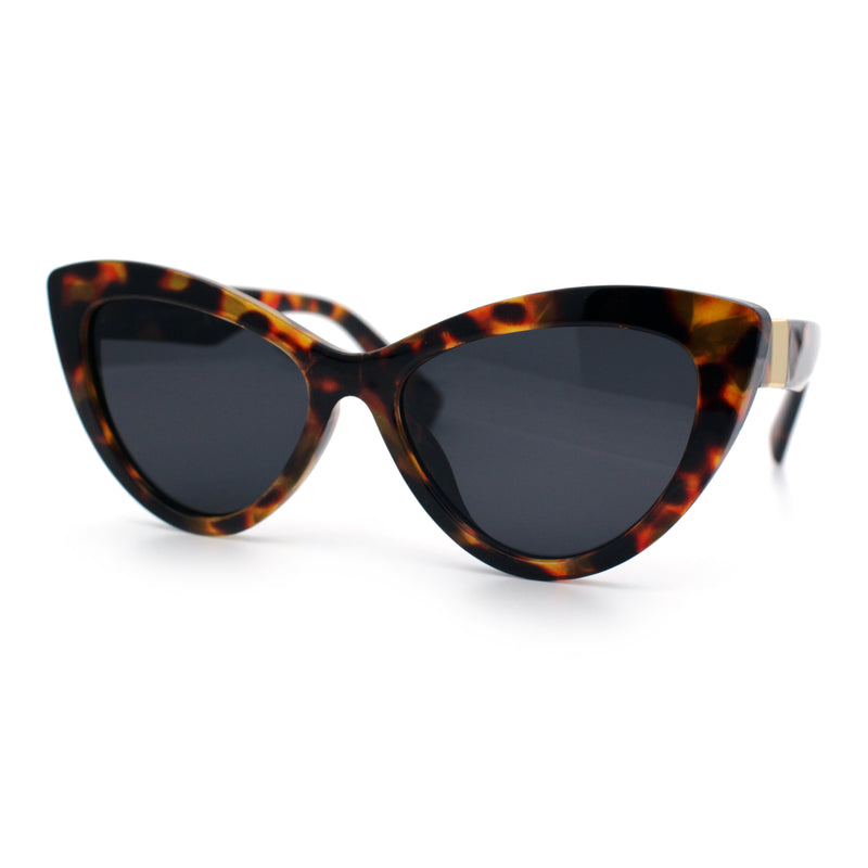 Womens Luxury Fashion Thick Plastic Oversized Cat Eye Sunglasses