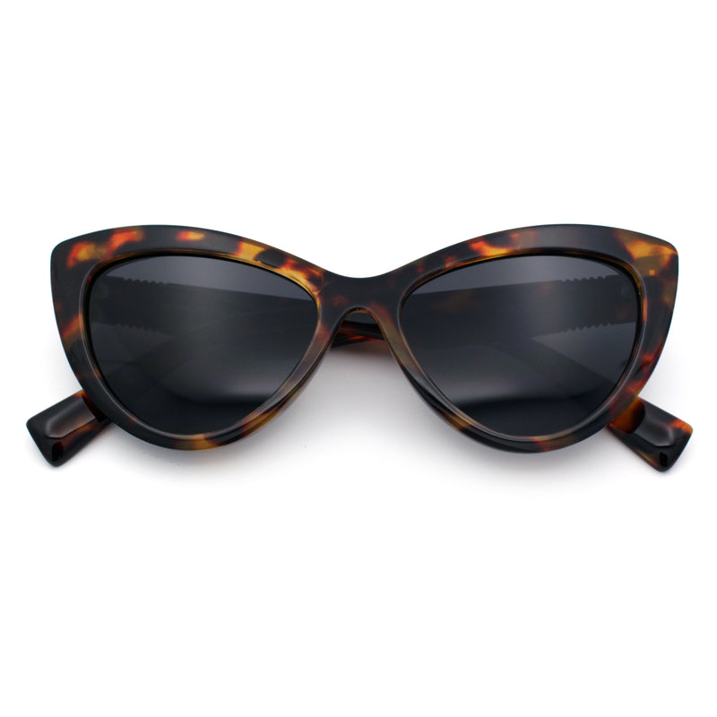 Womens Luxury Fashion Thick Plastic Oversized Cat Eye Sunglasses