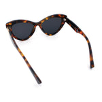 Womens Luxury Fashion Thick Plastic Oversized Cat Eye Sunglasses