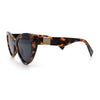 Womens Luxury Fashion Thick Plastic Oversized Cat Eye Sunglasses