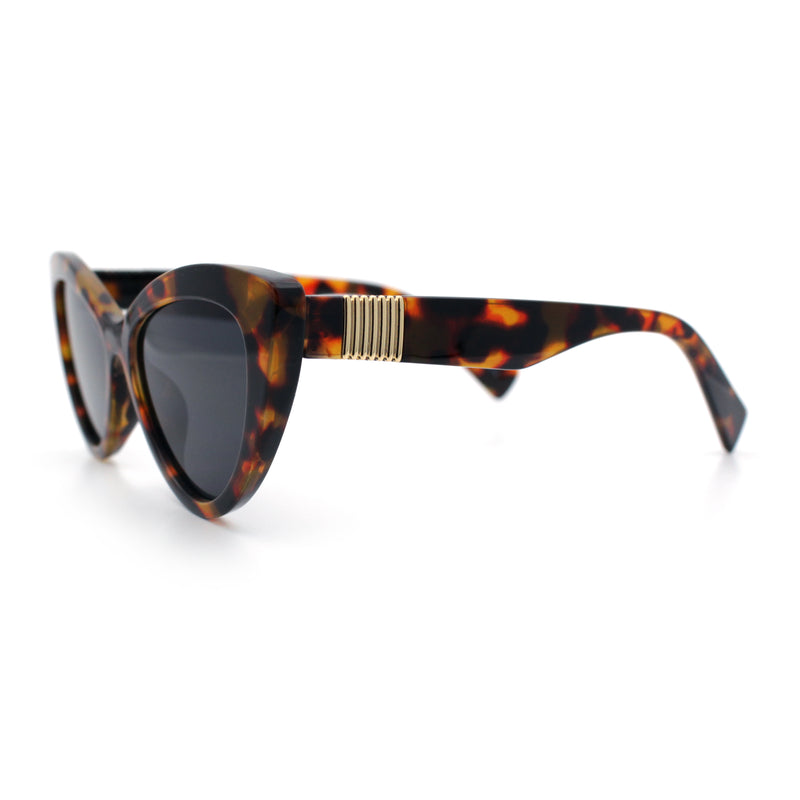 Womens Luxury Fashion Thick Plastic Oversized Cat Eye Sunglasses