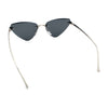 Luxury Gangster Rimless Cat Eye Jaguar Head Hinge Showy Sunglasses