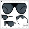 Super Oversized Wrap Around Curved Goggle Style Round Racer Sunglasses