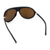 Super Oversized Wrap Around Curved Goggle Style Round Racer Sunglasses