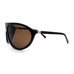 Super Oversized Wrap Around Curved Goggle Style Round Racer Sunglasses