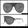 Super Oversized Wrap Around Curved Goggle Style Round Racer Sunglasses