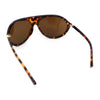 Super Oversized Wrap Around Curved Goggle Style Round Racer Sunglasses