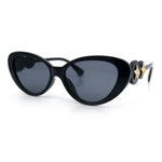 Womens Star Emblem Bling Luxury Diva Cat Eye Plastic Sunglasses