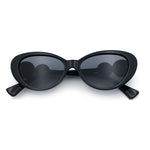 Womens Star Emblem Bling Luxury Diva Cat Eye Plastic Sunglasses