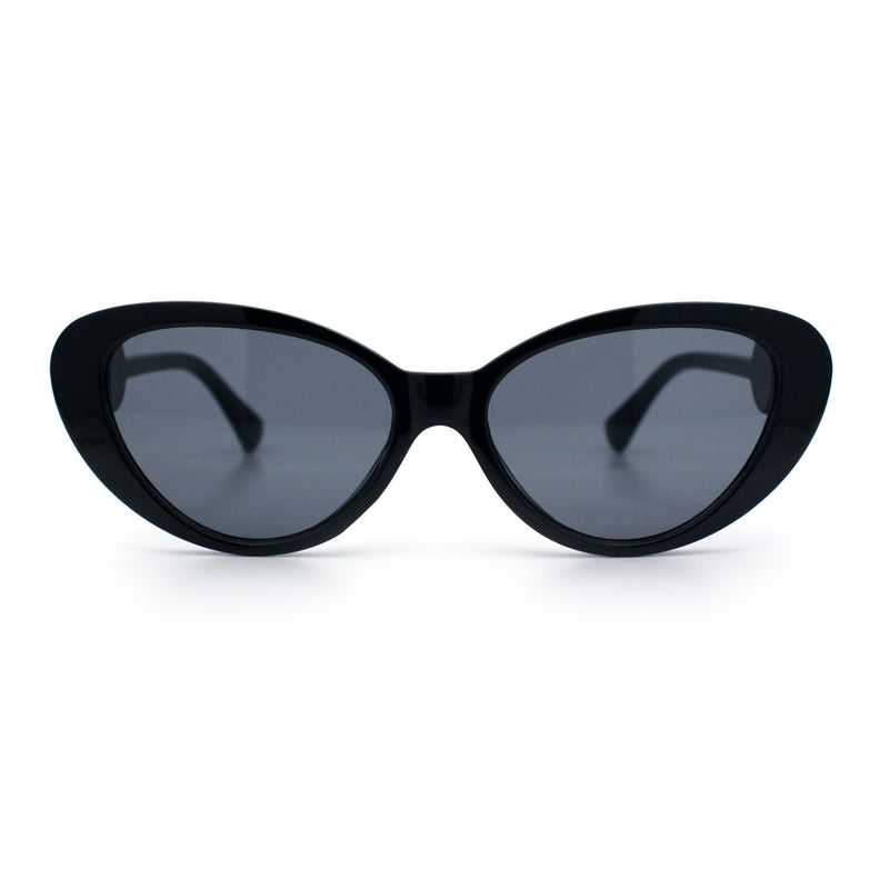 Womens Star Emblem Bling Luxury Diva Cat Eye Plastic Sunglasses
