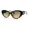 Womens Star Emblem Bling Luxury Diva Cat Eye Plastic Sunglasses