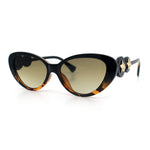 Womens Star Emblem Bling Luxury Diva Cat Eye Plastic Sunglasses