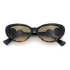 Womens Star Emblem Bling Luxury Diva Cat Eye Plastic Sunglasses