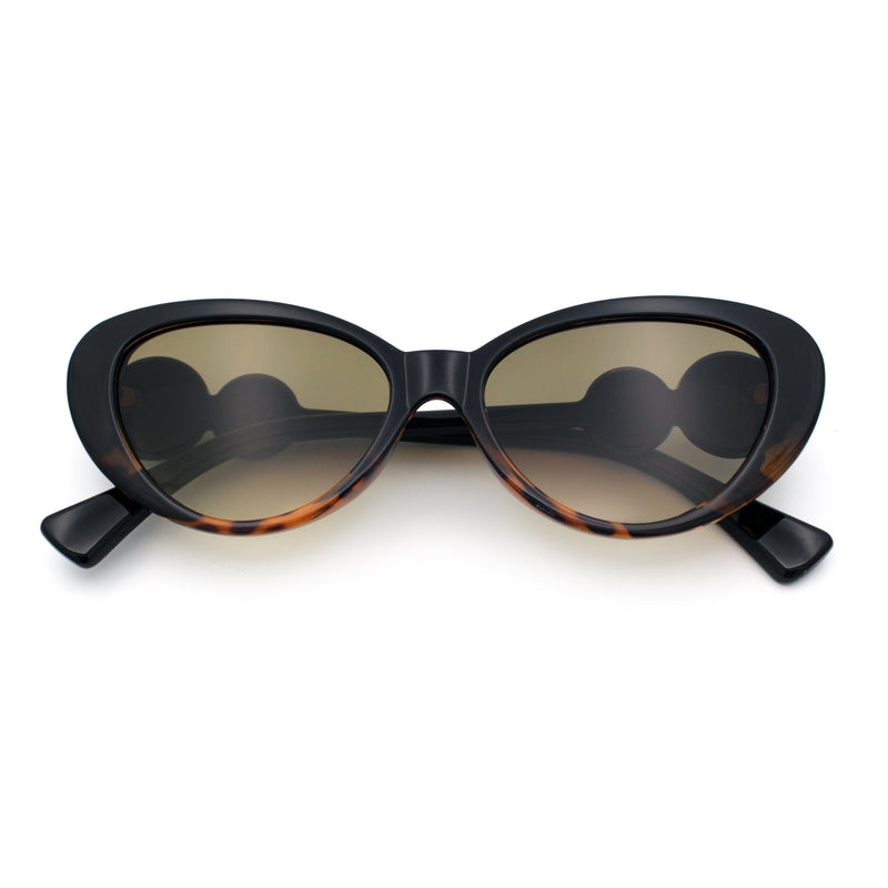 Womens Star Emblem Bling Luxury Diva Cat Eye Plastic Sunglasses