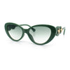 Womens Star Emblem Bling Luxury Diva Cat Eye Plastic Sunglasses