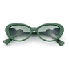 Womens Star Emblem Bling Luxury Diva Cat Eye Plastic Sunglasses
