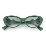 Womens Star Emblem Bling Luxury Diva Cat Eye Plastic Sunglasses