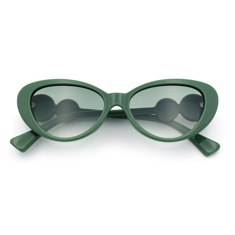 Womens Star Emblem Bling Luxury Diva Cat Eye Plastic Sunglasses