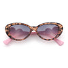 Womens Star Emblem Bling Luxury Diva Cat Eye Plastic Sunglasses