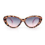 Womens Star Emblem Bling Luxury Diva Cat Eye Plastic Sunglasses