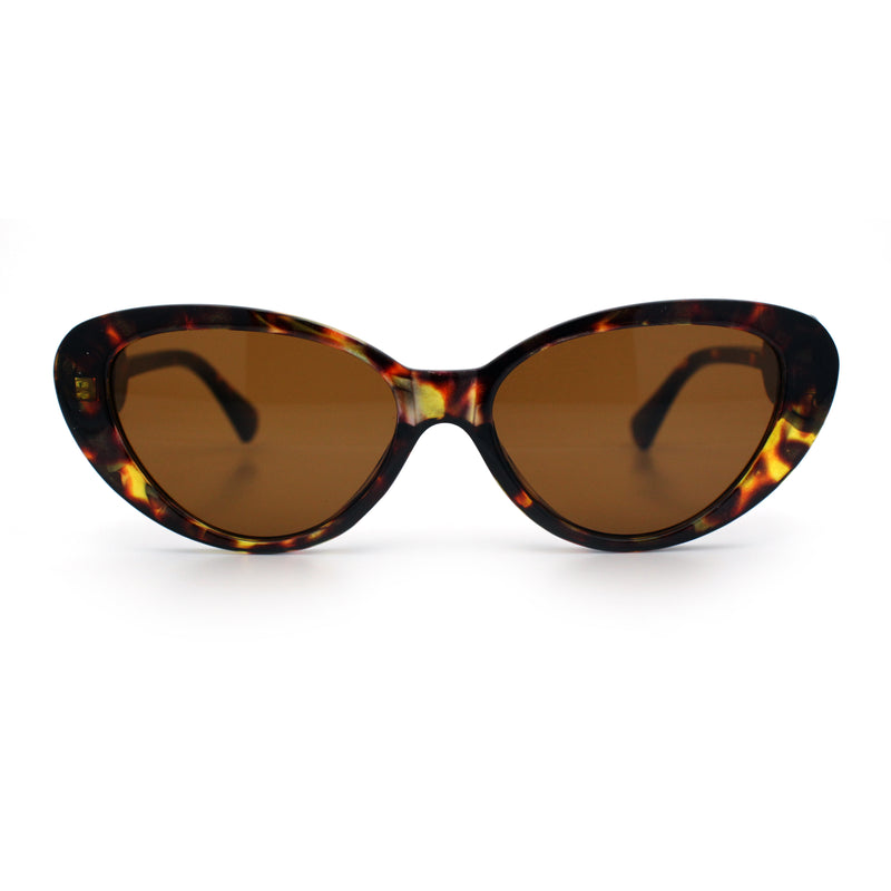 Womens Star Emblem Bling Luxury Diva Cat Eye Plastic Sunglasses