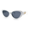 Womens Star Emblem Bling Luxury Diva Cat Eye Plastic Sunglasses