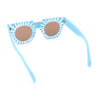 Womens Art Nouveau Deco Thick Plastic Horn Rectangle Sunglasses