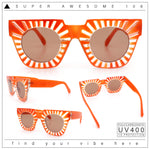 Womens Art Nouveau Deco Thick Plastic Horn Rectangle Sunglasses