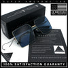 90s Classic Curved Wrap Lens Rectangle Plastic Luxury Fashion Sunglasses All Black
