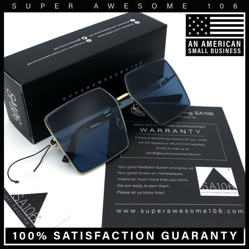 90s Classic Curved Wrap Lens Rectangle Plastic Luxury Fashion Sunglasses All Black