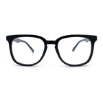 Nerdy Thin Keyhole Horn Rim Plastic Hipster Blue Light Filter Computer Glasses