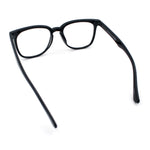 Nerdy Thin Keyhole Horn Rim Plastic Hipster Blue Light Filter Computer Glasses