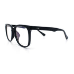 Nerdy Thin Keyhole Horn Rim Plastic Hipster Blue Light Filter Computer Glasses