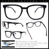 Nerdy Thin Keyhole Horn Rim Plastic Hipster Blue Light Filter Computer Glasses