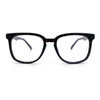 Nerdy Thin Keyhole Horn Rim Plastic Hipster Blue Light Filter Computer Glasses