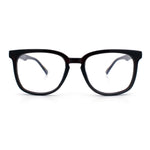 Nerdy Thin Keyhole Horn Rim Plastic Hipster Blue Light Filter Computer Glasses