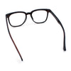 Nerdy Thin Keyhole Horn Rim Plastic Hipster Blue Light Filter Computer Glasses