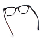Nerdy Thin Keyhole Horn Rim Plastic Hipster Blue Light Filter Computer Glasses