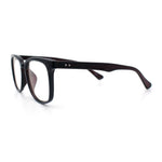 Nerdy Thin Keyhole Horn Rim Plastic Hipster Blue Light Filter Computer Glasses