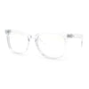 Nerdy Thin Keyhole Horn Rim Plastic Hipster Blue Light Filter Computer Glasses