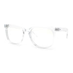 Nerdy Thin Keyhole Horn Rim Plastic Hipster Blue Light Filter Computer Glasses