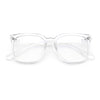 Nerdy Thin Keyhole Horn Rim Plastic Hipster Blue Light Filter Computer Glasses