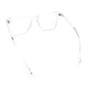 Nerdy Thin Keyhole Horn Rim Plastic Hipster Blue Light Filter Computer Glasses