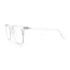 Nerdy Thin Keyhole Horn Rim Plastic Hipster Blue Light Filter Computer Glasses