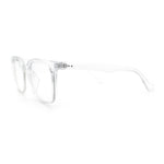Nerdy Thin Keyhole Horn Rim Plastic Hipster Blue Light Filter Computer Glasses
