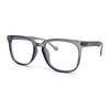 Nerdy Thin Keyhole Horn Rim Plastic Hipster Blue Light Filter Computer Glasses