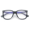 Nerdy Thin Keyhole Horn Rim Plastic Hipster Blue Light Filter Computer Glasses